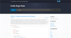 Desktop Screenshot of codaergosum.com